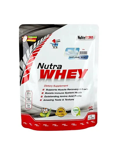 NutraTech NZ Whey Protein - 1 kg (Natural)