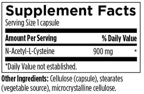 N-Acetyl-Cysteine (NAC) - Designs for Health 120 capsules - Expired (06/2024)