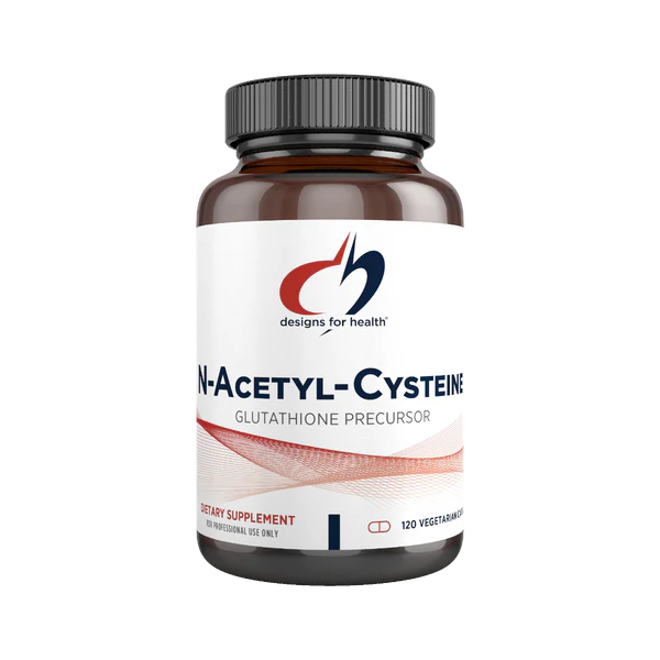 N-Acetyl-Cysteine (NAC) - Designs for Health 120 capsules - Expired (06/2024)